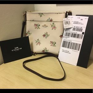 NWT Coach mini floral crossbody handbag